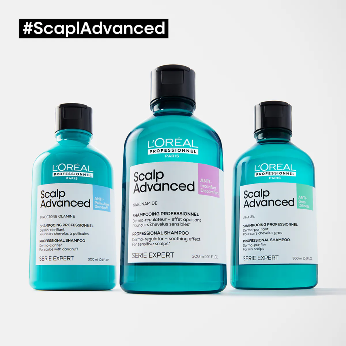 L'Oréal Professionnel Scalp Advanced Dandruff Shampoo 300ml, view 5
