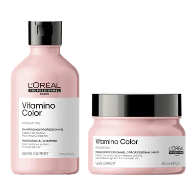 L'Oréal Professionnel Vitamino Color Shampoo 100ml and Vitamino Color Masque 75ml Duo