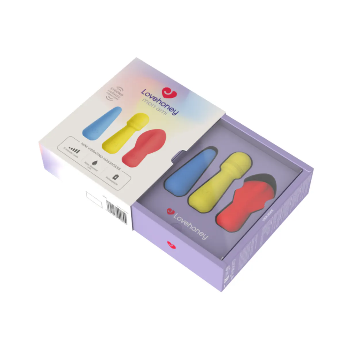 Lovehoney mon ami Trio of Vibrating Massagers, view 2