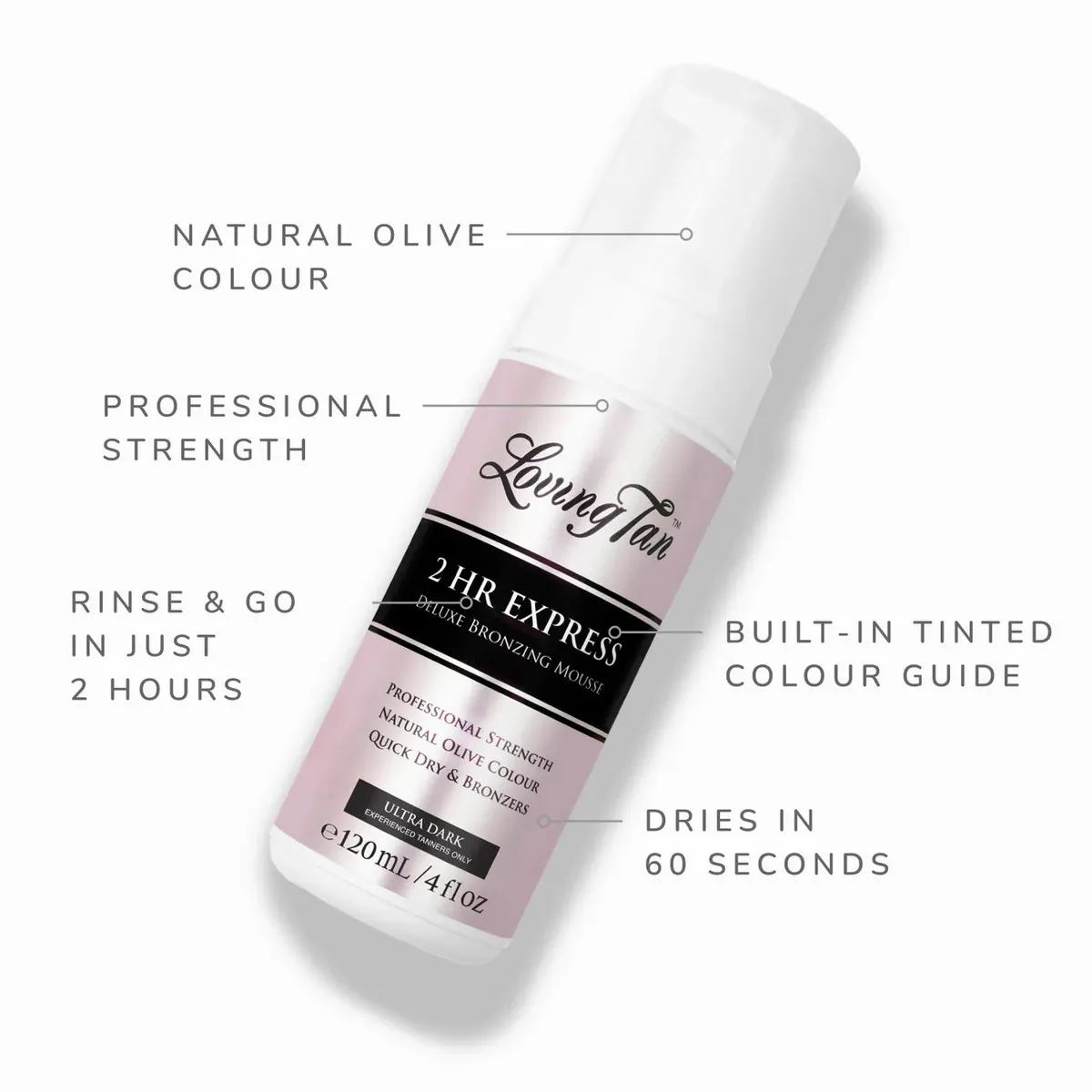 Loving Tan 2 Hour Express Mousse - Ultra Dark 120ml, view 4