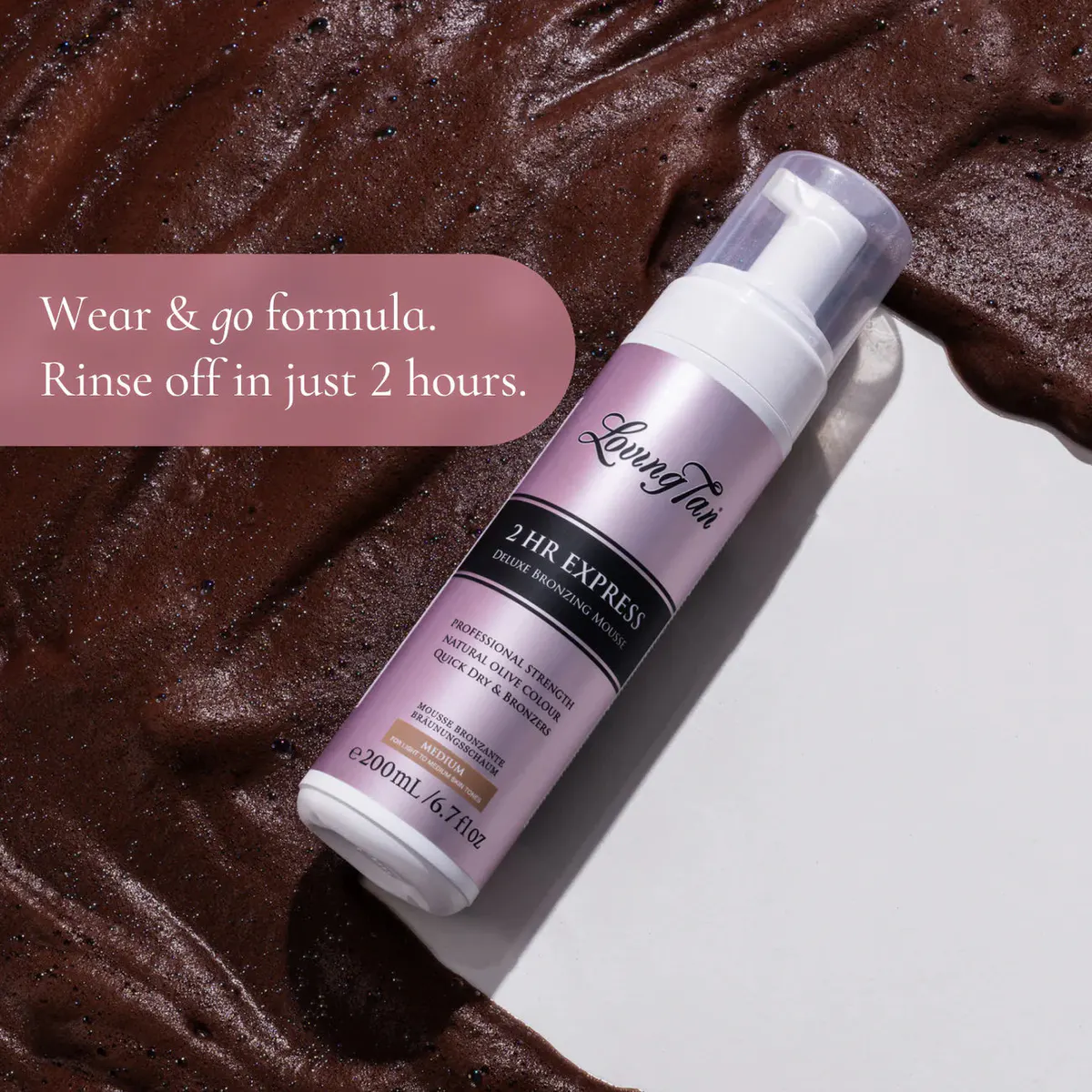 Loving Tan 2 Hour Express Self Tanning Mousse 200ml, view 10