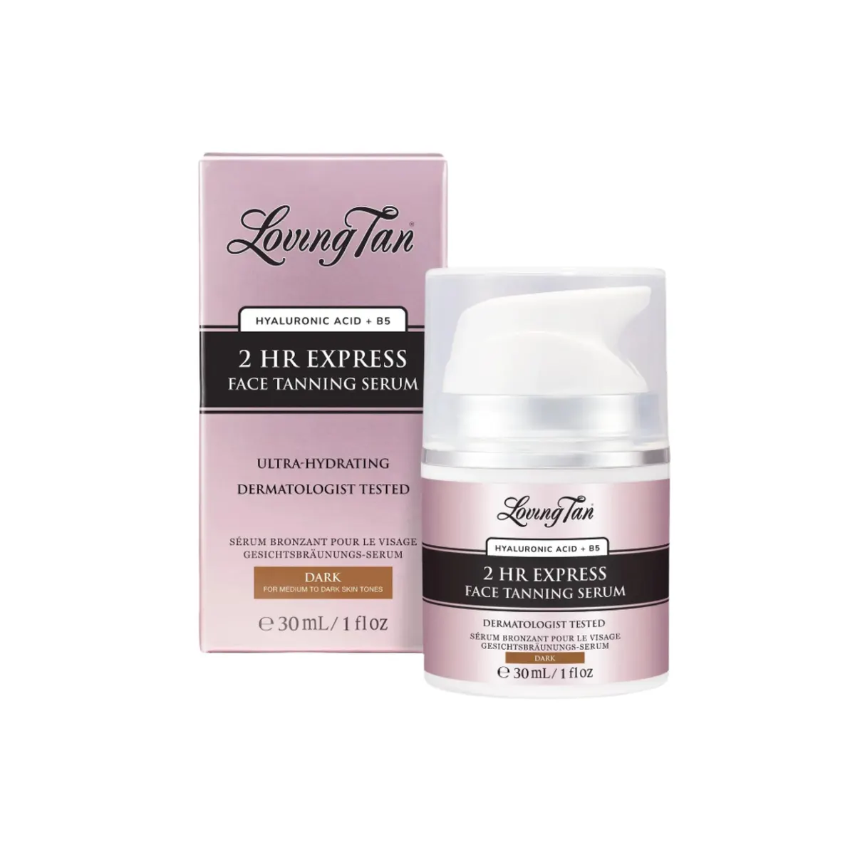 Loving Tan 2 Hour Face Tanning Serum 30ml - Dark