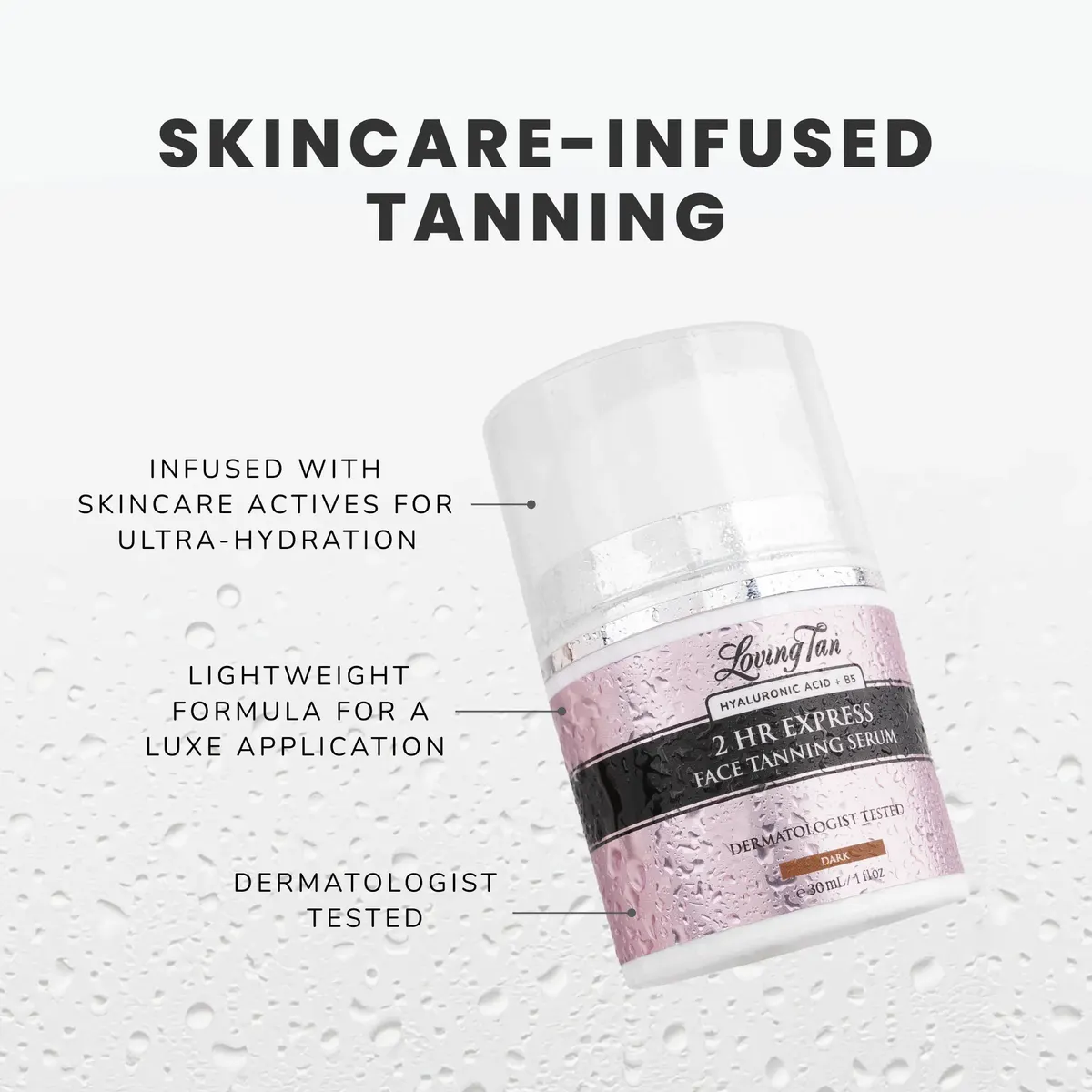 Loving Tan 2 Hour Face Tanning Serum 30ml - Dark, view 4