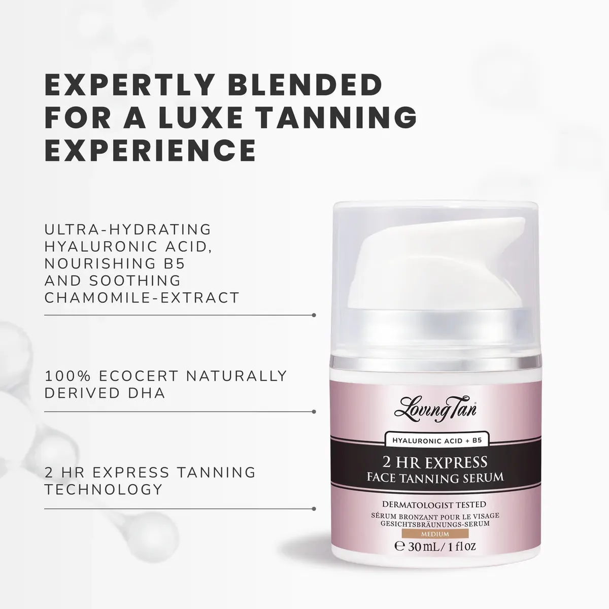 Loving Tan 2 Hour Face Tanning Serum 30ml - Medium, view 4