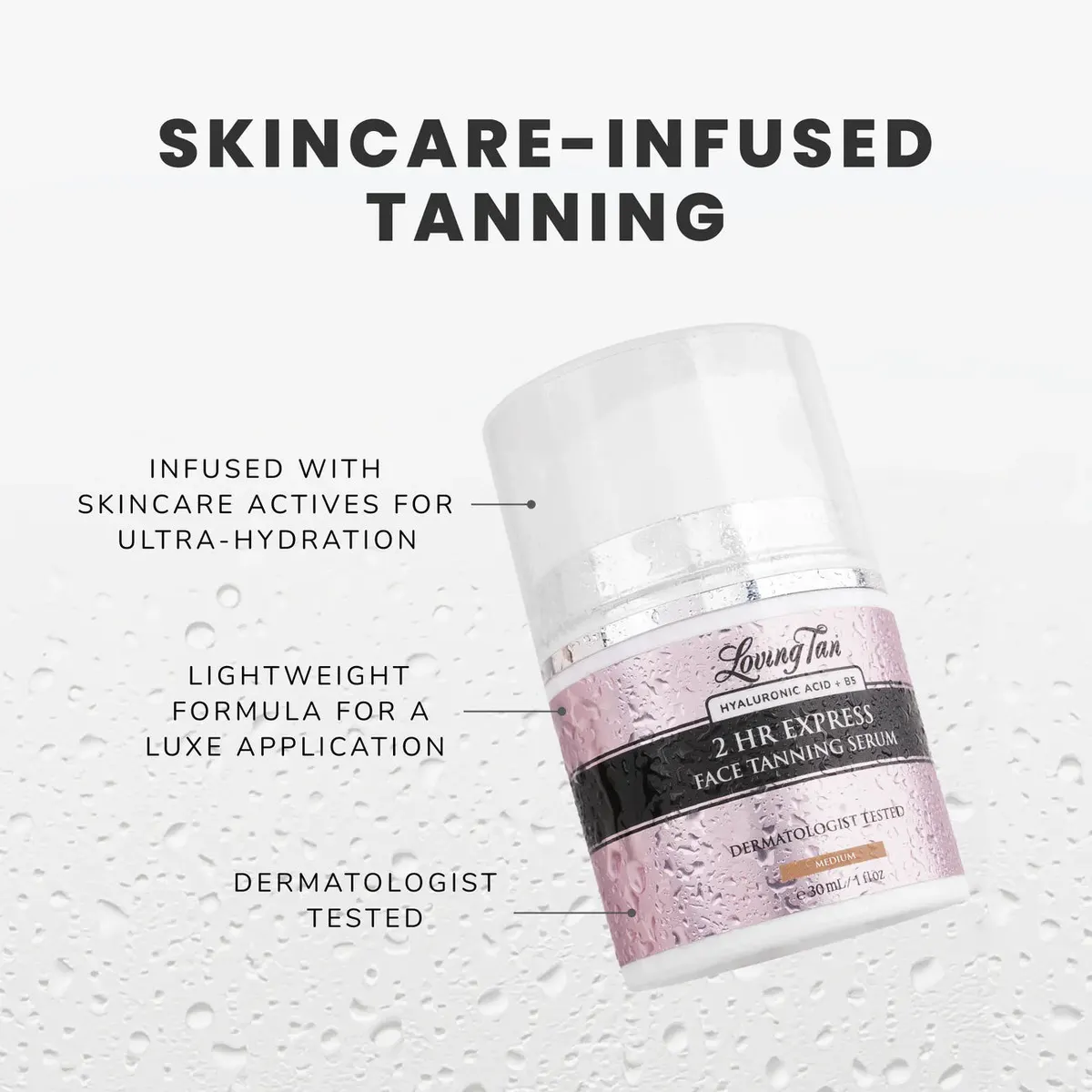 Loving Tan 2 Hour Face Tanning Serum 30ml - Medium, view 6