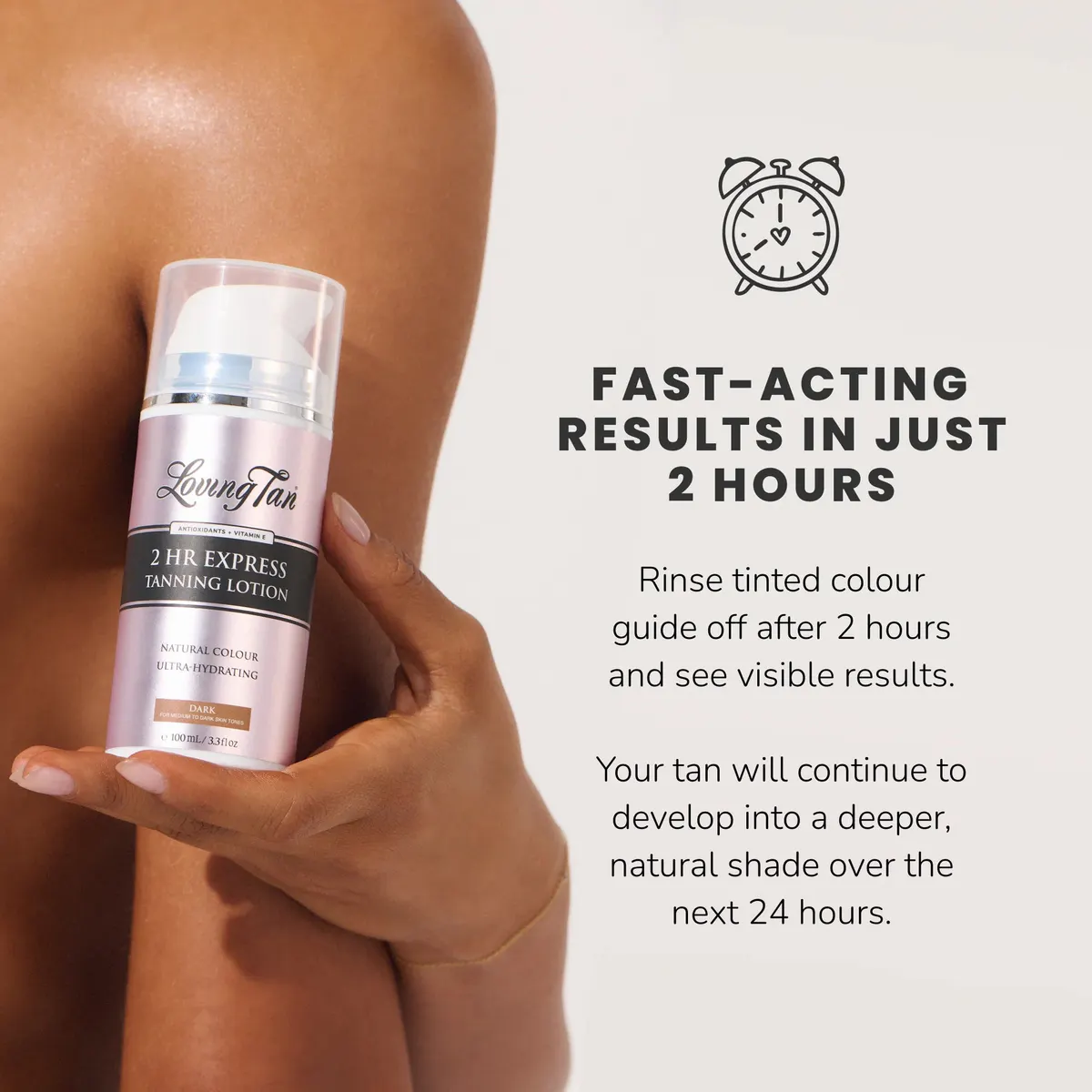Loving Tan 2 Hour Tanning Lotion 100ml - Dark, view 3