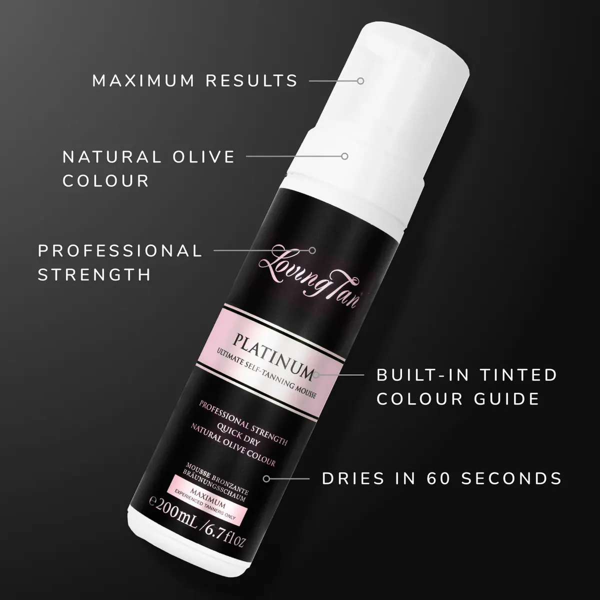 Loving Tan Platinum Mousse 200ml, view 4