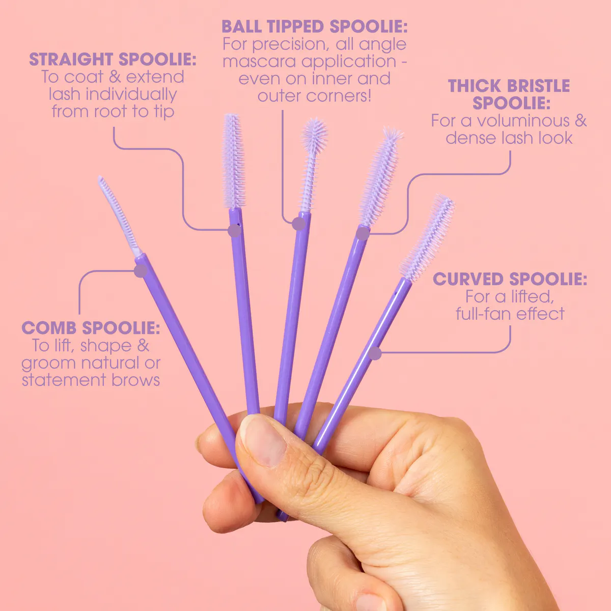 Manicare Brow & Lash Spoolie Set 5pc, view 5