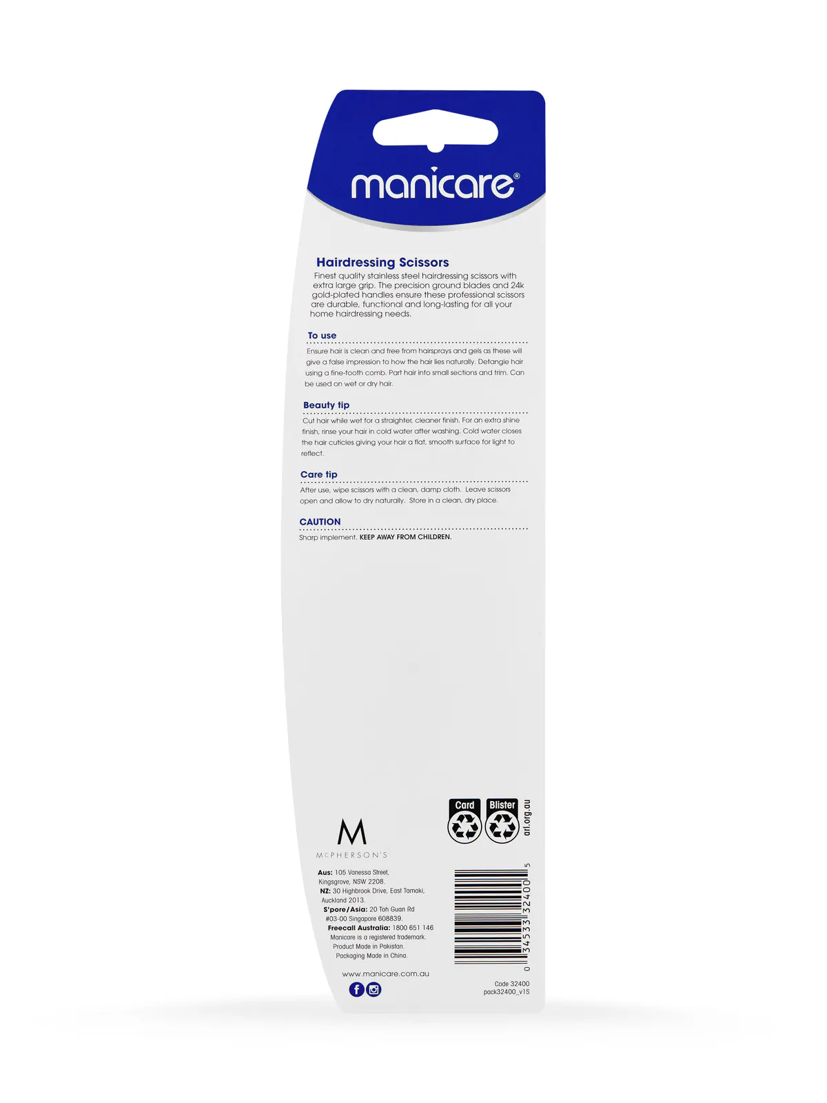 Manicare Hairdressing Scissors, view 3