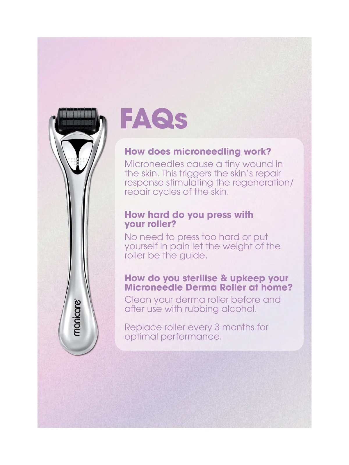 Manicare Microneedle Derma Roller, view 9