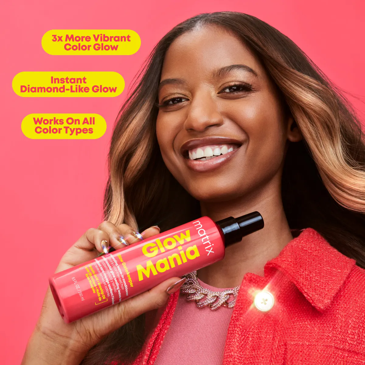 Matrix Glow Mania Glow Sealing Leave-In Conditoner 250ml, view 5