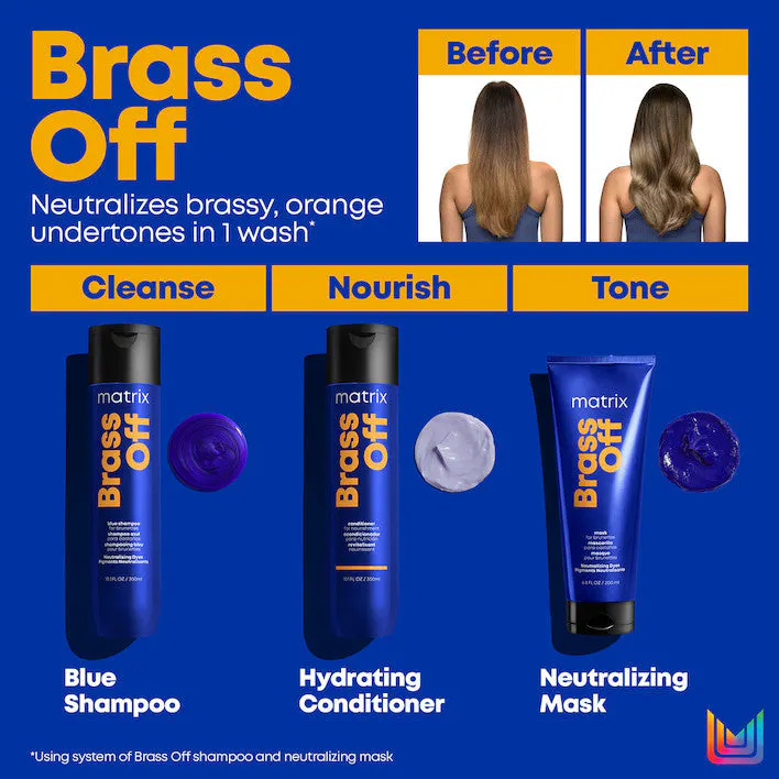 Matrix Total Results Brass Off 1 Litre Shampoo and Conditioner Bundle, view 4