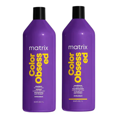 Matrix Total Results Color Obsessed 1 Litre Shampoo and Conditioner Bundle
