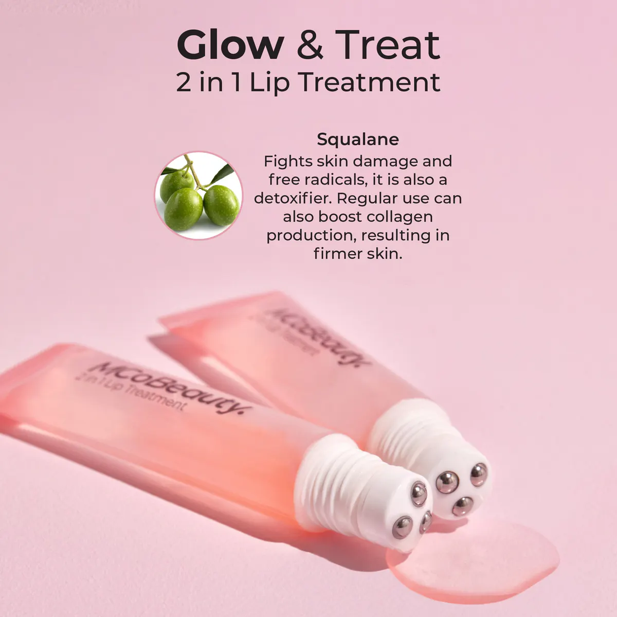 MCoBeauty 2-in-1 Glow & Treat Lip Oil - Berry, view 5