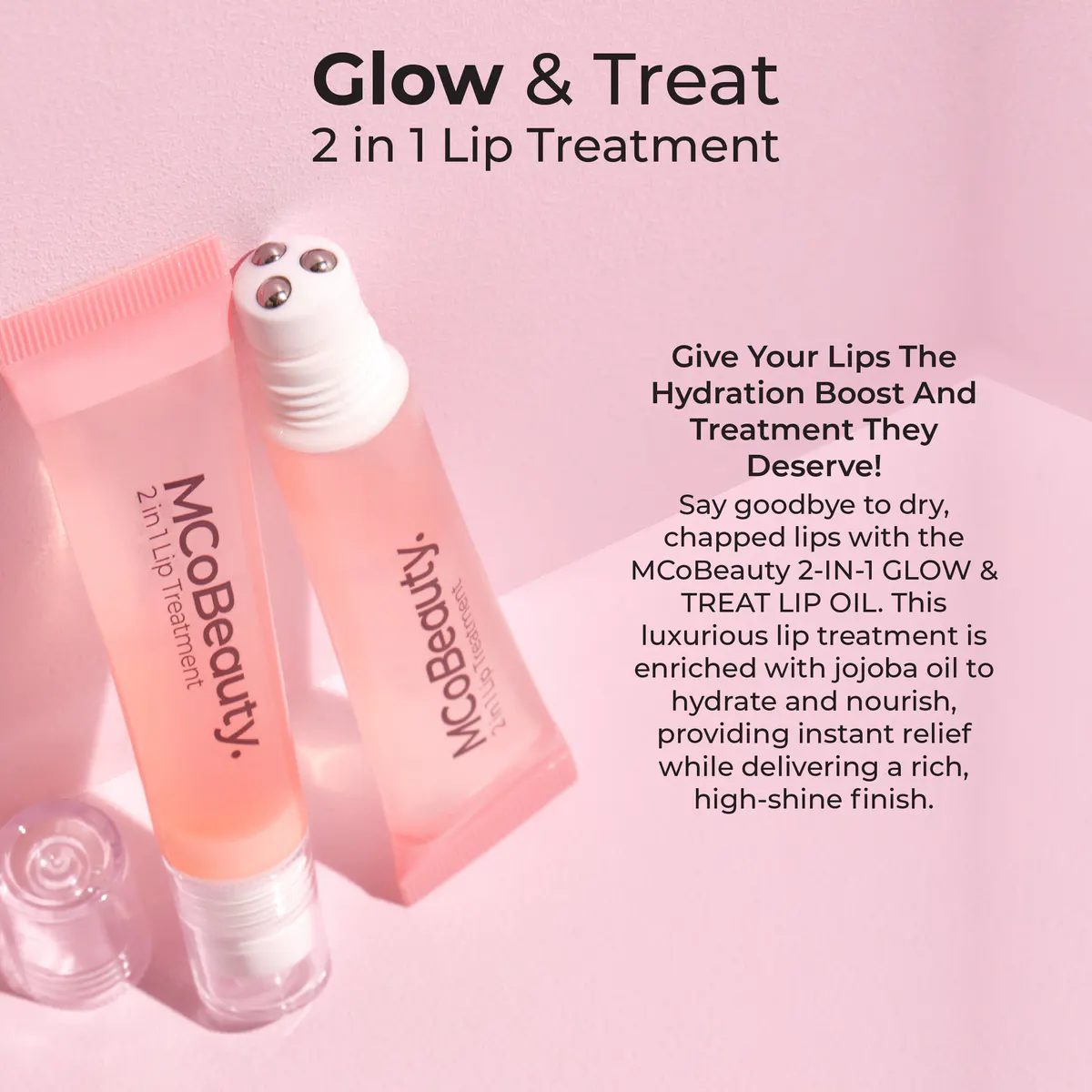 MCoBeauty 2-in-1 Glow & Treat Lip Oil - Berry, view 6