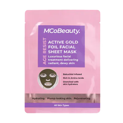 MCoBeauty Age Resist Active Gold Foil Facial Sheet Mask