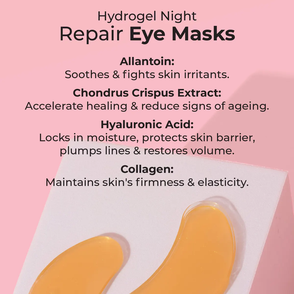MCoBeauty Age Resist Active Gold Hydrogel Night Repair Eye Masks - 5 Pairs / 10 Patches, view 5