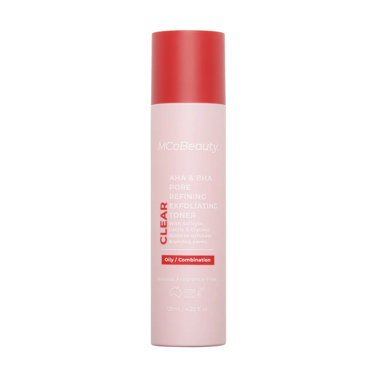 McoBeauty AHA & BHA Pore Refining Exfoliating Toner 125ml