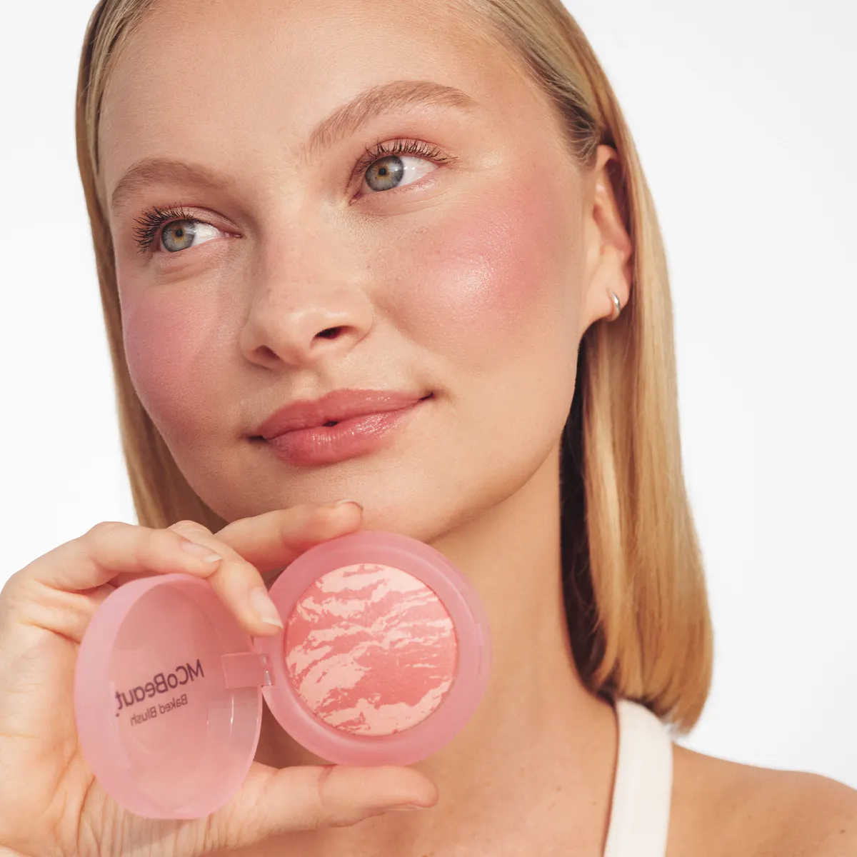MCoBeauty Baked Blush - Peachy Pink, view 5
