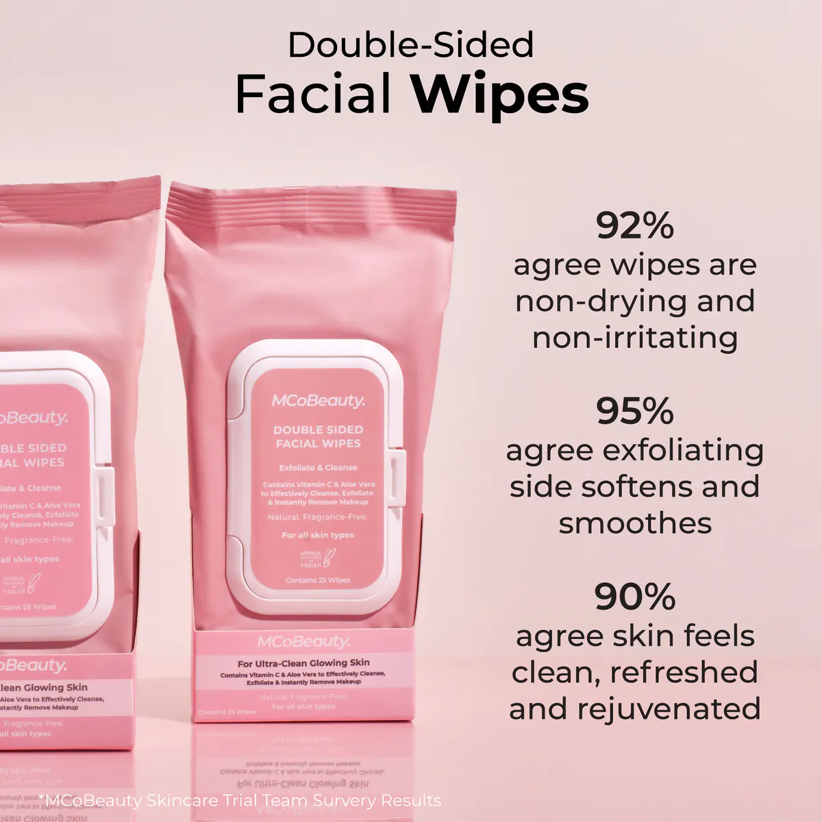 McoBeauty Double-Sided Wipes 25pk, view 6