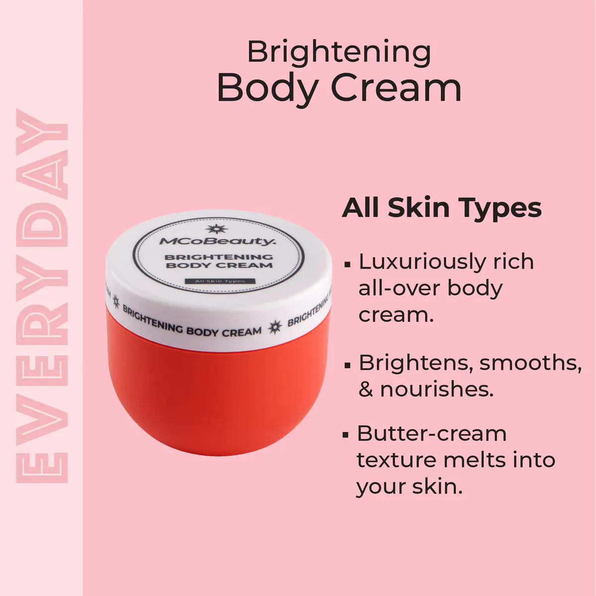 MCoBeauty Everyday Brightening Body Cream 240ml, view 3