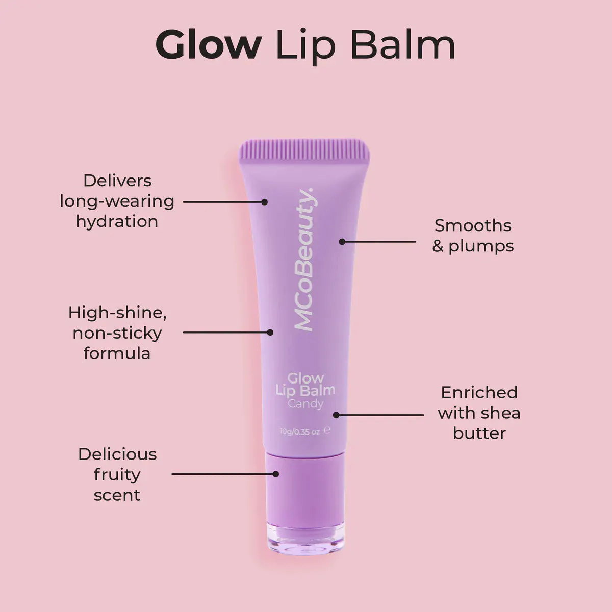 MCoBeauty Glow Lip Balm - Candy, view 5