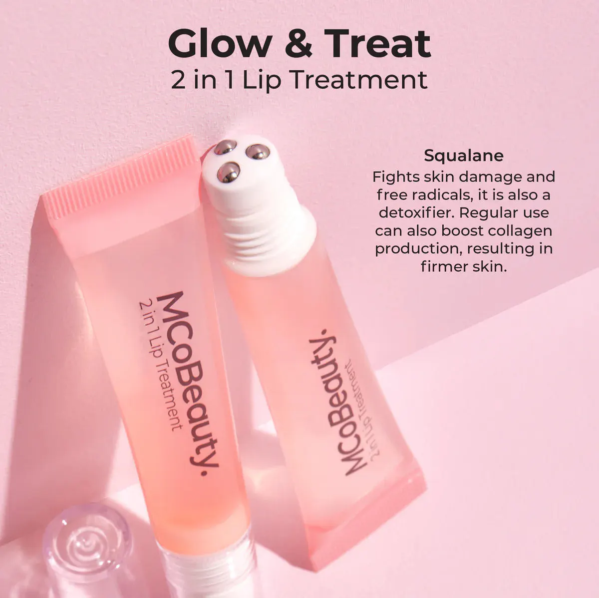 MCoBeauty Glow & Treat 2-in-1 Lip Treatment 15ml - Birthday Cake, view 4