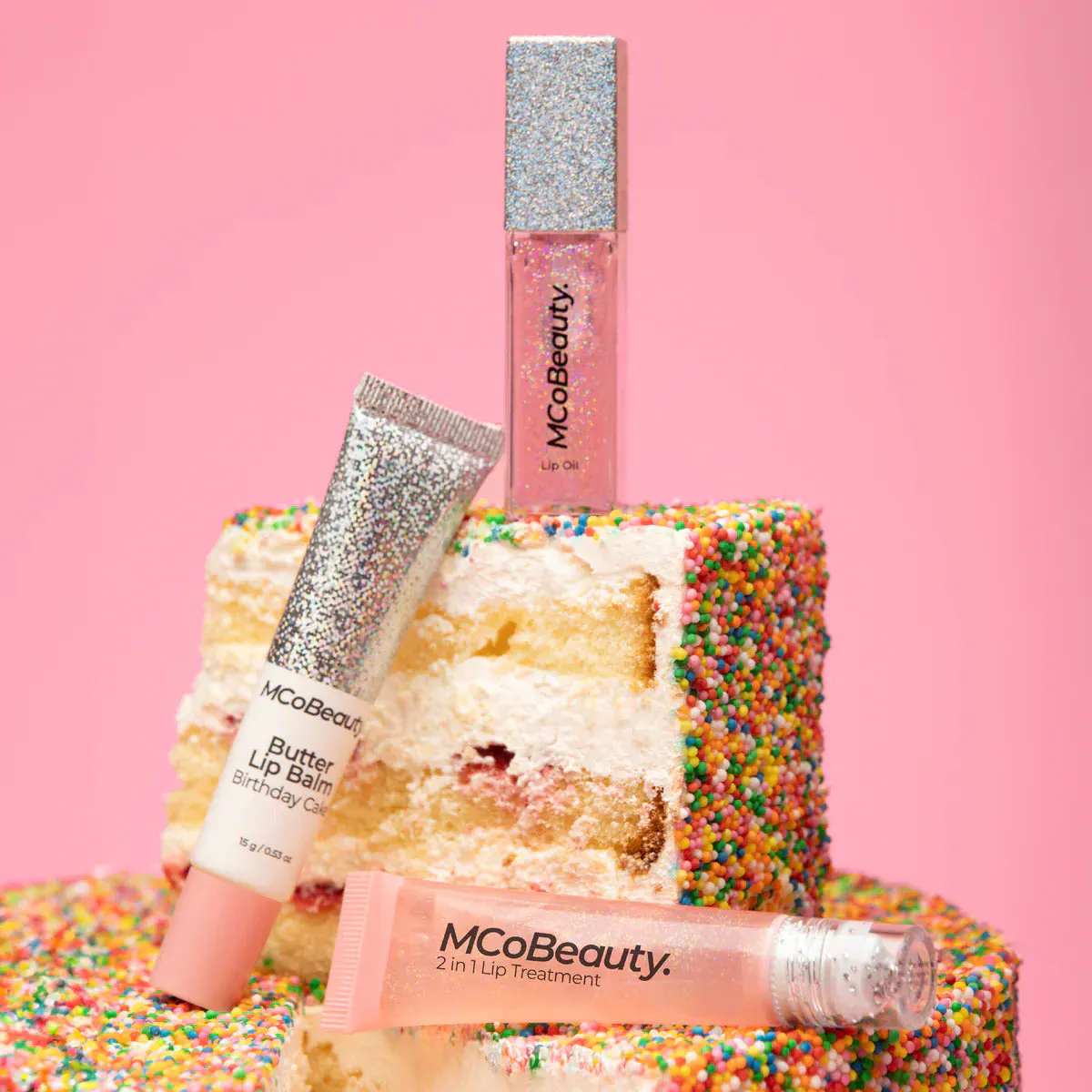 MCoBeauty Glow & Treat 2-in-1 Lip Treatment 15ml - Birthday Cake, view 7