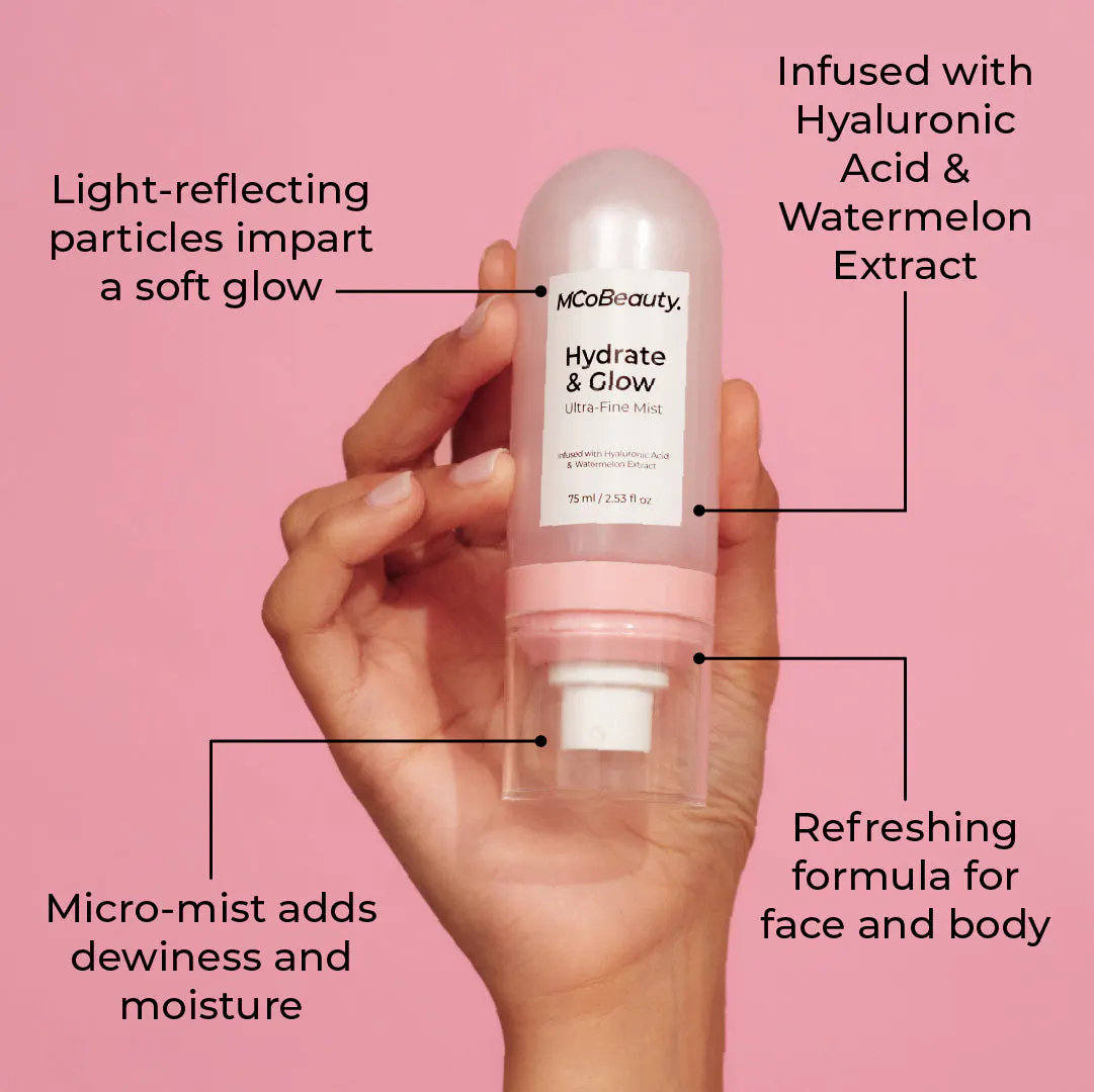 MCoBeauty Hydrate & Glow Ultra-Fine Mist 75ml - Watermelon, view 4