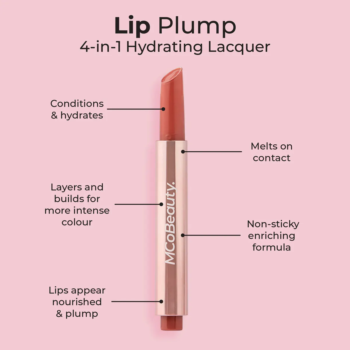 MCoBeauty Lip Plump 4-in-1 Hydrating Lacquer 2g, view 14