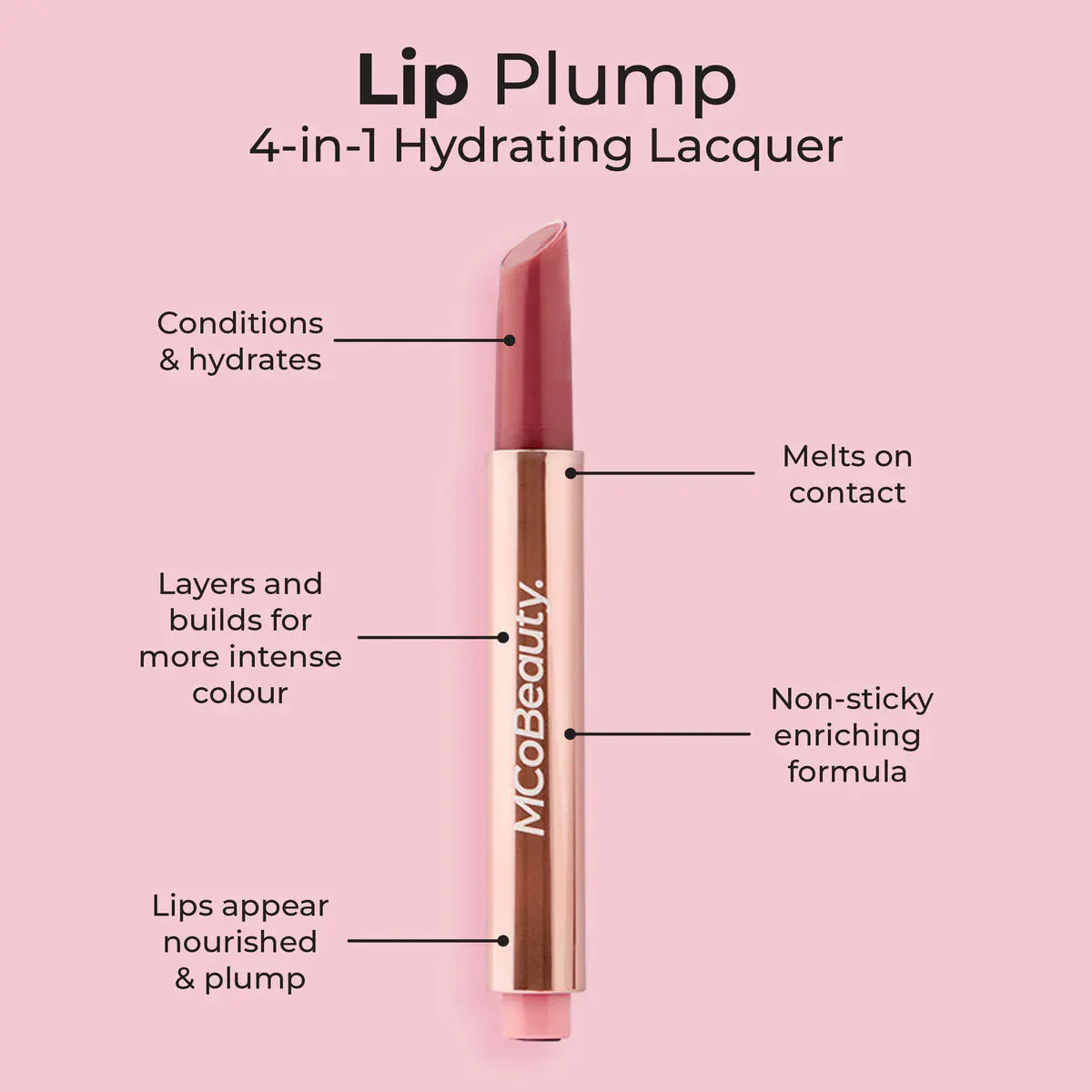 MCoBeauty Lip Plump 4-in-1 Hydrating Lacquer 2g, view 18