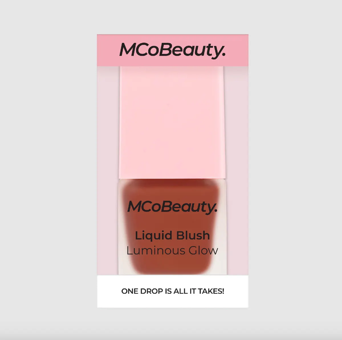 MCoBeauty Luminous Glow Liquid Blush - Bella Vita (Dusty Rose), view 7