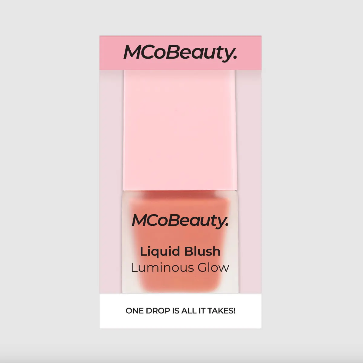 MCoBeauty Luminous Glow Liquid Blush - Passion (Peachy Pink), view 6