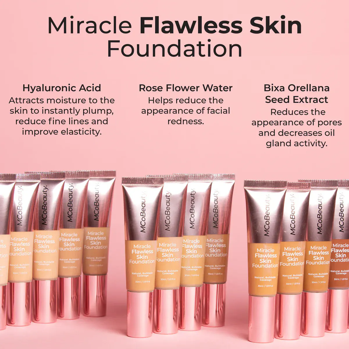 MCoBeauty Miracle Flawless Skin Foundation 30ml, view 4