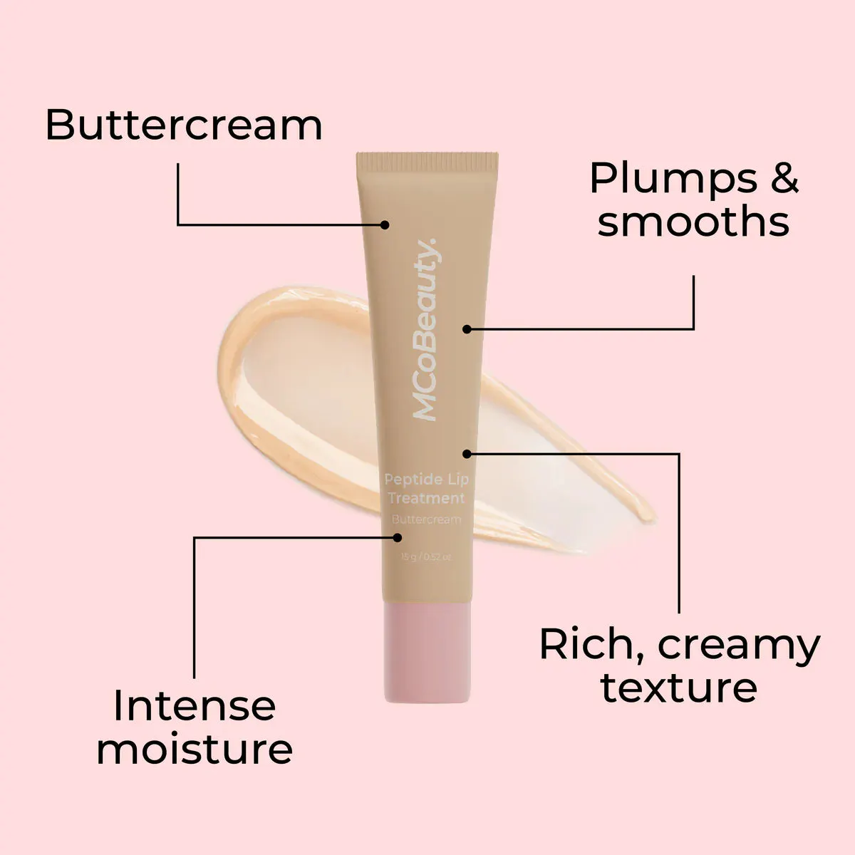 MCoBeauty Peptide Lip Treatment - Buttercream, view 5