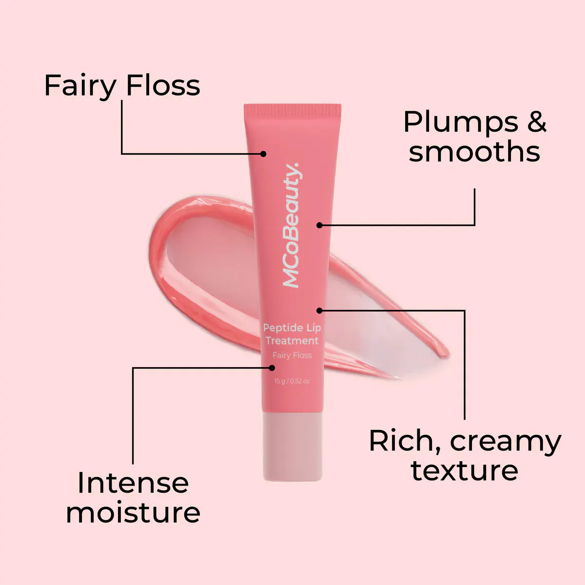 MCoBeauty Peptide Lip Treatment - Fairy Floss, view 5