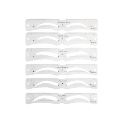 MCoBeauty Reusable Brow Stencils 6 Pack