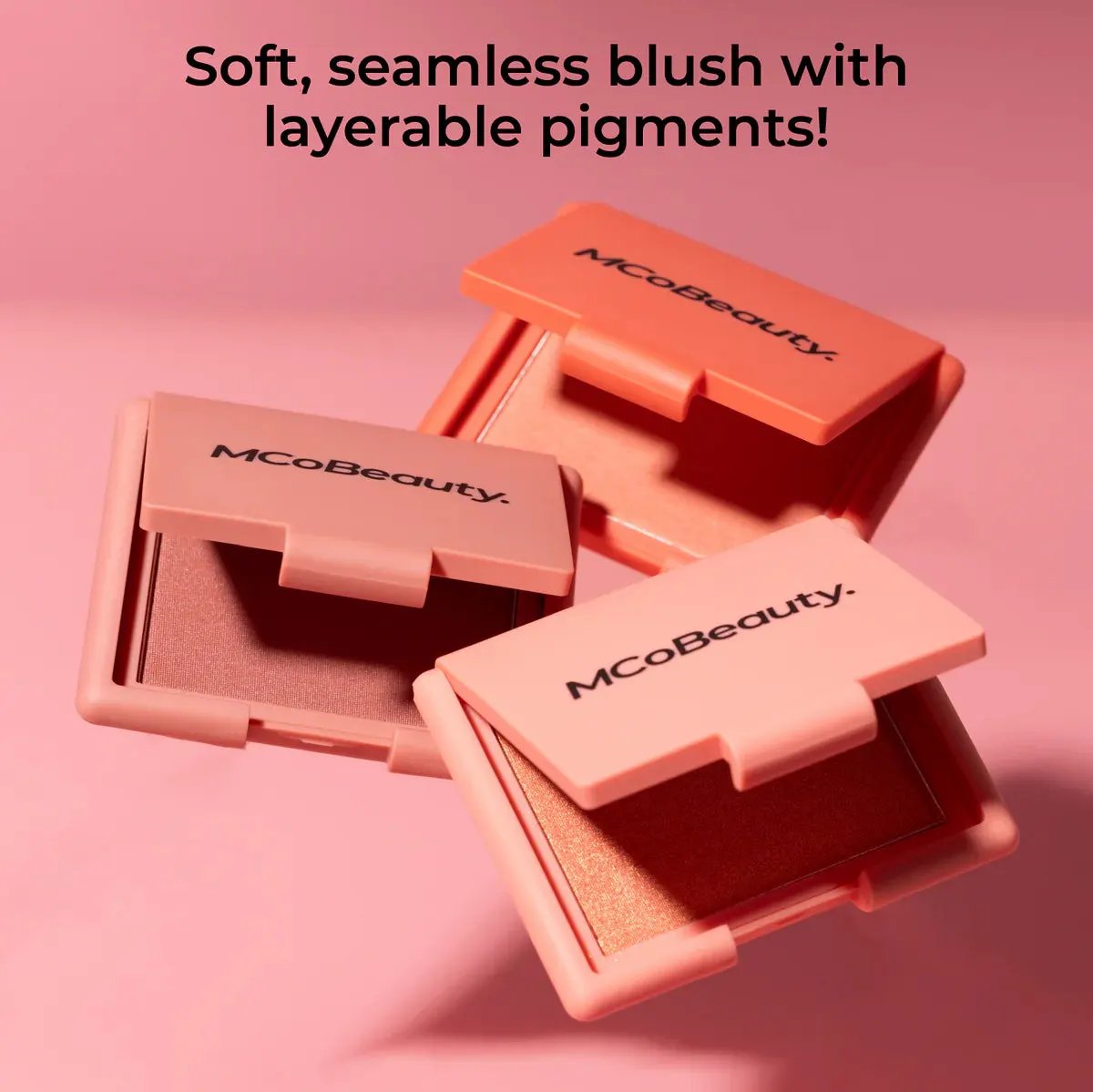 MCoBeauty Soft Touch Powder Blush - Deep Peach, view 6