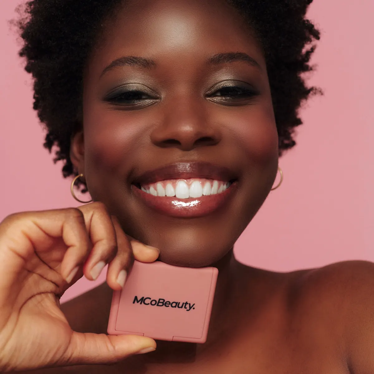 MCoBeauty Soft Touch Powder Blush - Dusty Rose, view 4