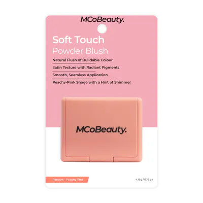 MCoBeauty Soft Touch Powder Blush - Peachy Pink