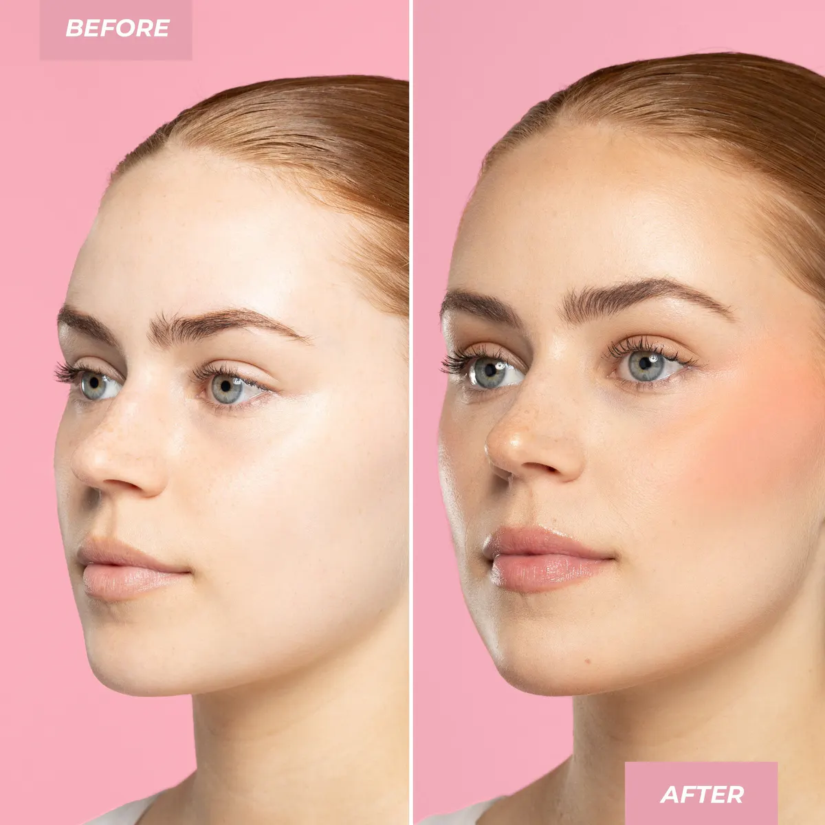 MCoBeauty Soft Touch Powder Blush - Peachy Pink, view 3