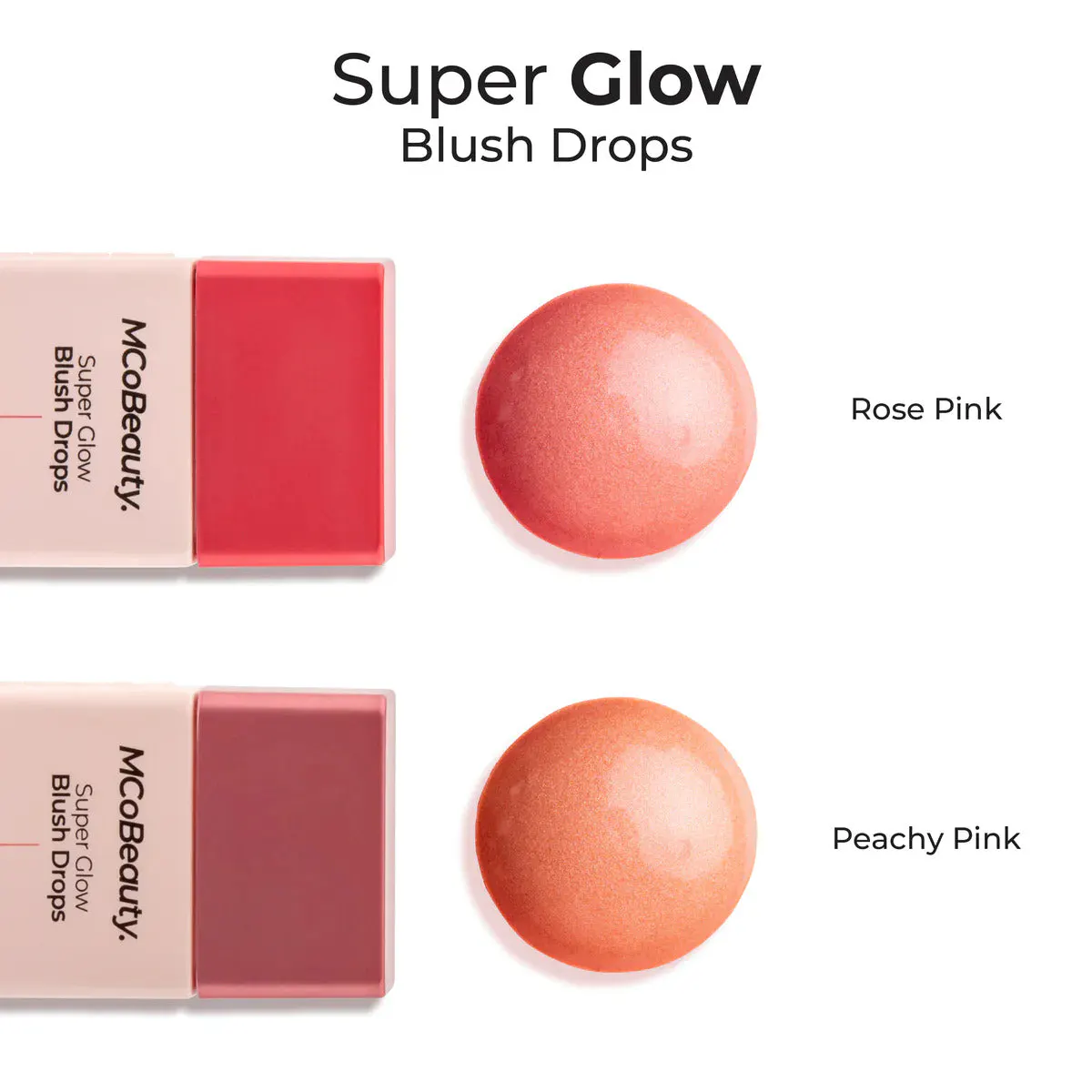 MCoBeauty Super Glow Blush Drops 30ml - Peachy Pink, view 2