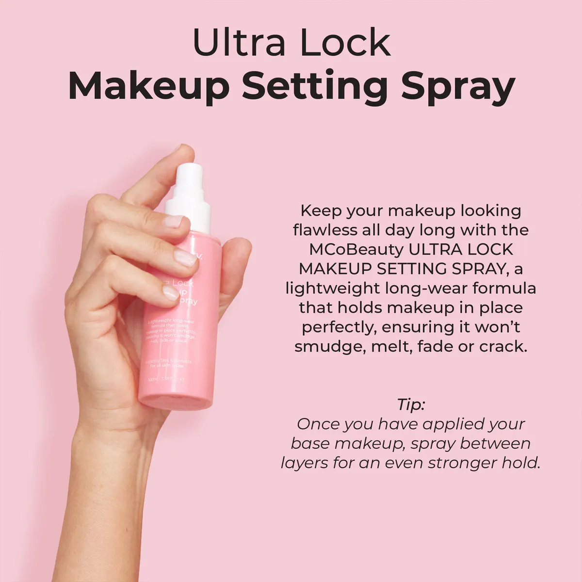 MCoBeauty Ultra Lock Makeup Setting Spray 100ml, view 5