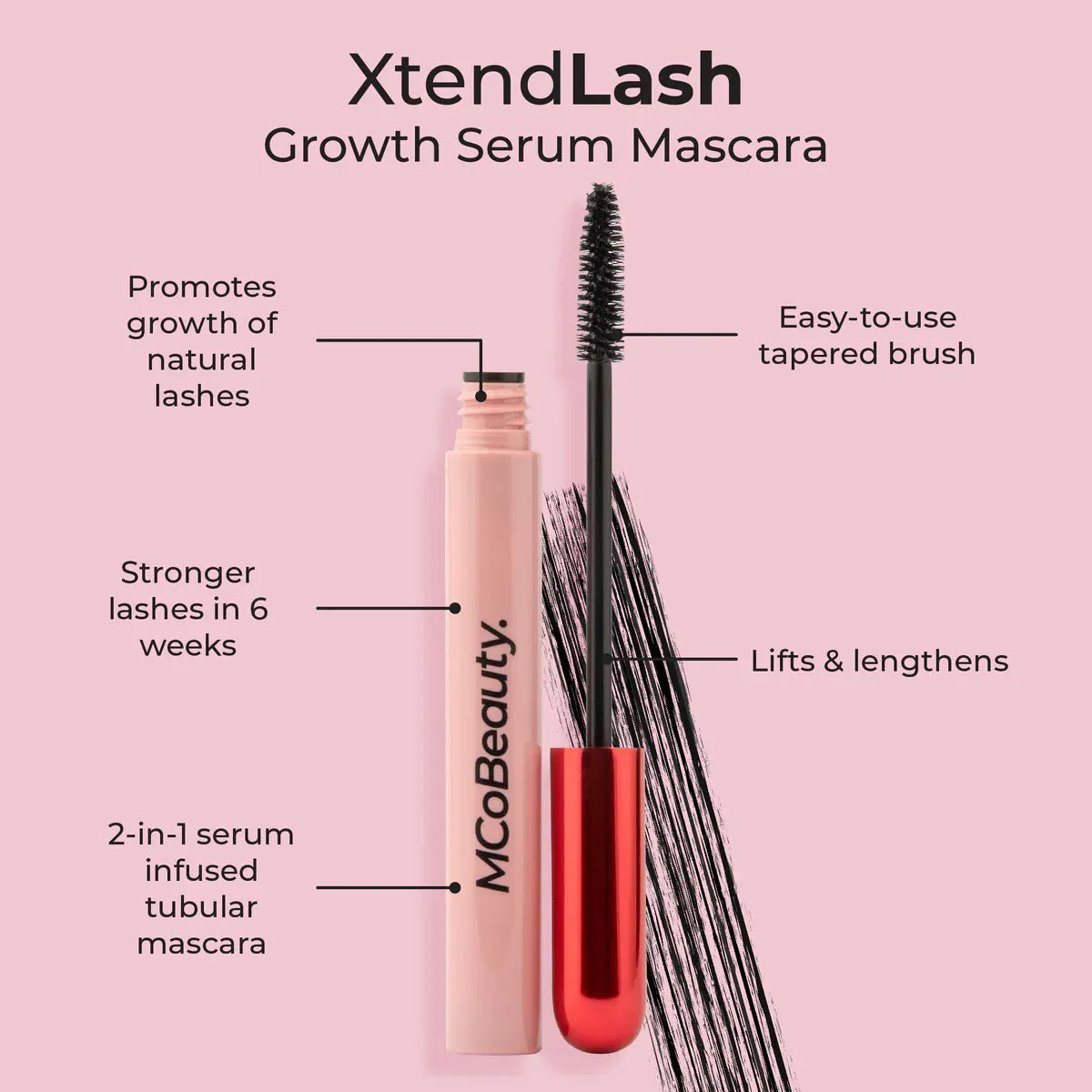 MCoBeauty XTENDLASH Growth Serum Mascara 7ml, view 6