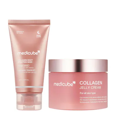 Medicube Collagen Night Wrapping Mask & Jelly Cream Duo Bundle