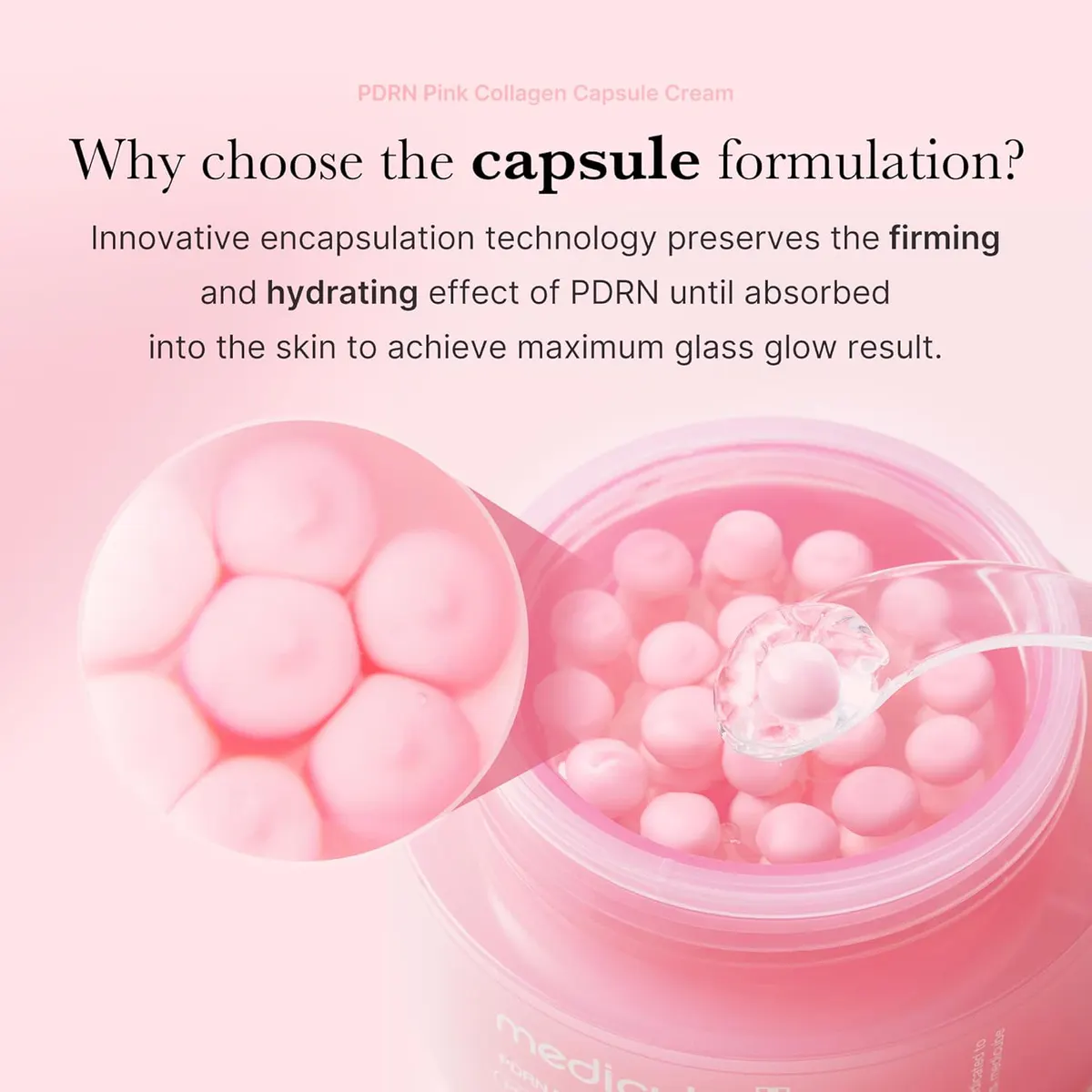 Medicube PDRN Pink Collagen Capsule Cream 55g, view 4