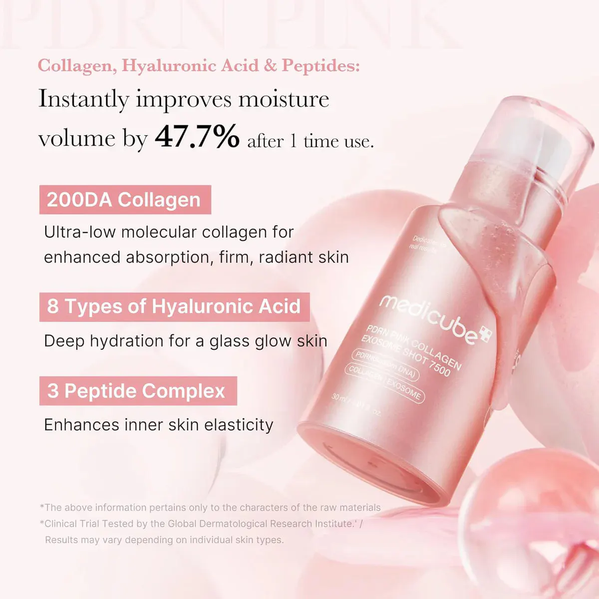 Medicube PDRN Pink Collagen Exosome Shot 2000 30ml, view 3