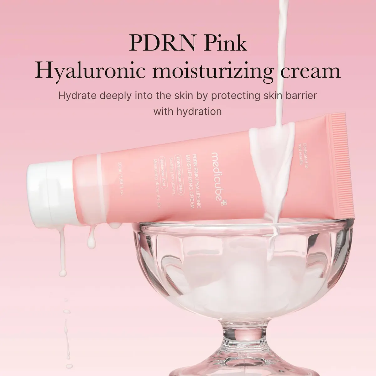 Medicube PDRN Pink Hyaluronic Moisturizing Cream 50ml, view 3