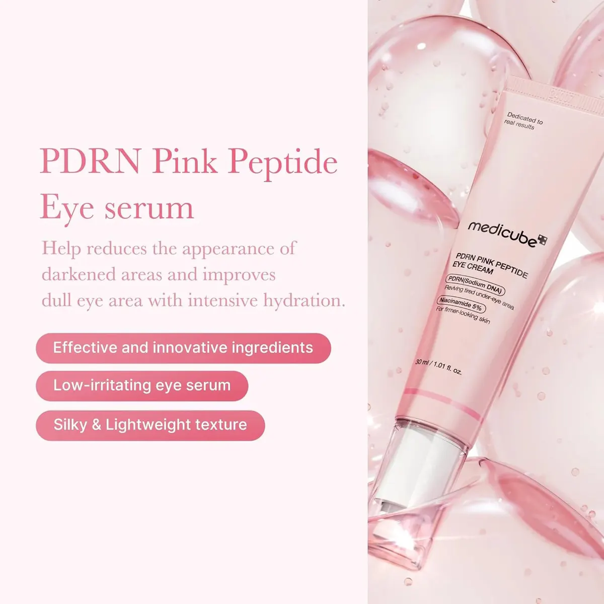 Medicube PDRN Pink Peptide Eye Cream 30ml, view 2