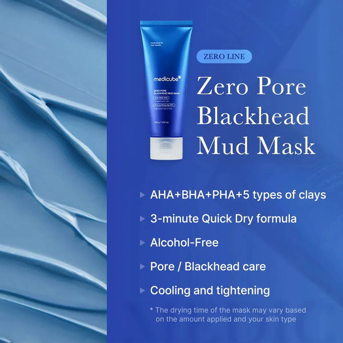 Medicube Zero Pore Blackhead Mud Mask 100g, view 2